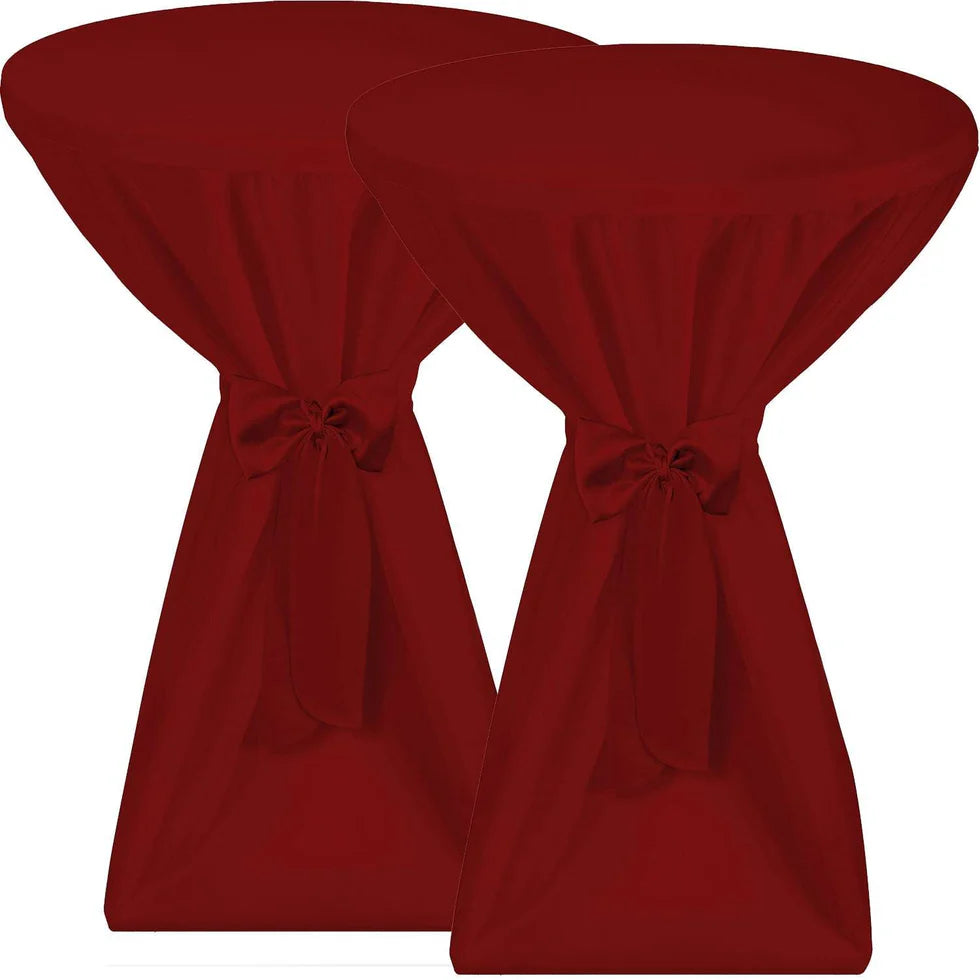 Beautissu 2er Set Premium Stehtischhusse für Stehtische Ø 60/70/80 cm