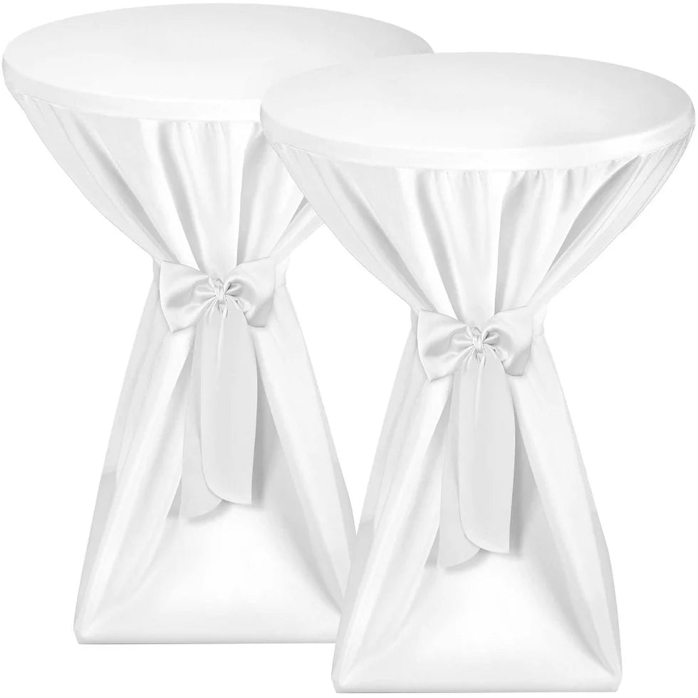 Beautissu 2er Set Premium Stehtischhusse für Stehtische Ø 60/70/80 cm