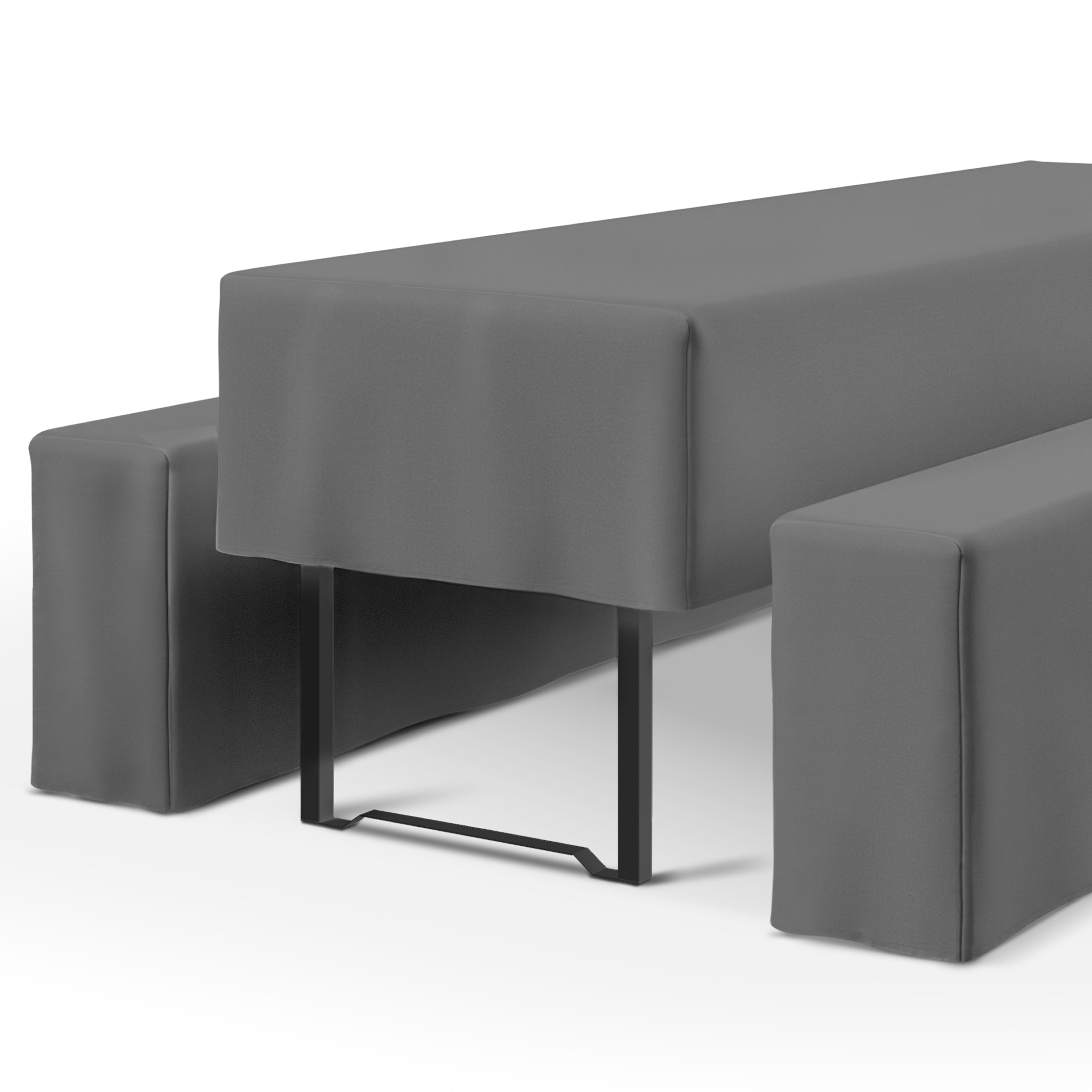 Beautissu 3tlg. Premium Hussen für Bierzeltgarnitur 200x50/70 cm – Bie