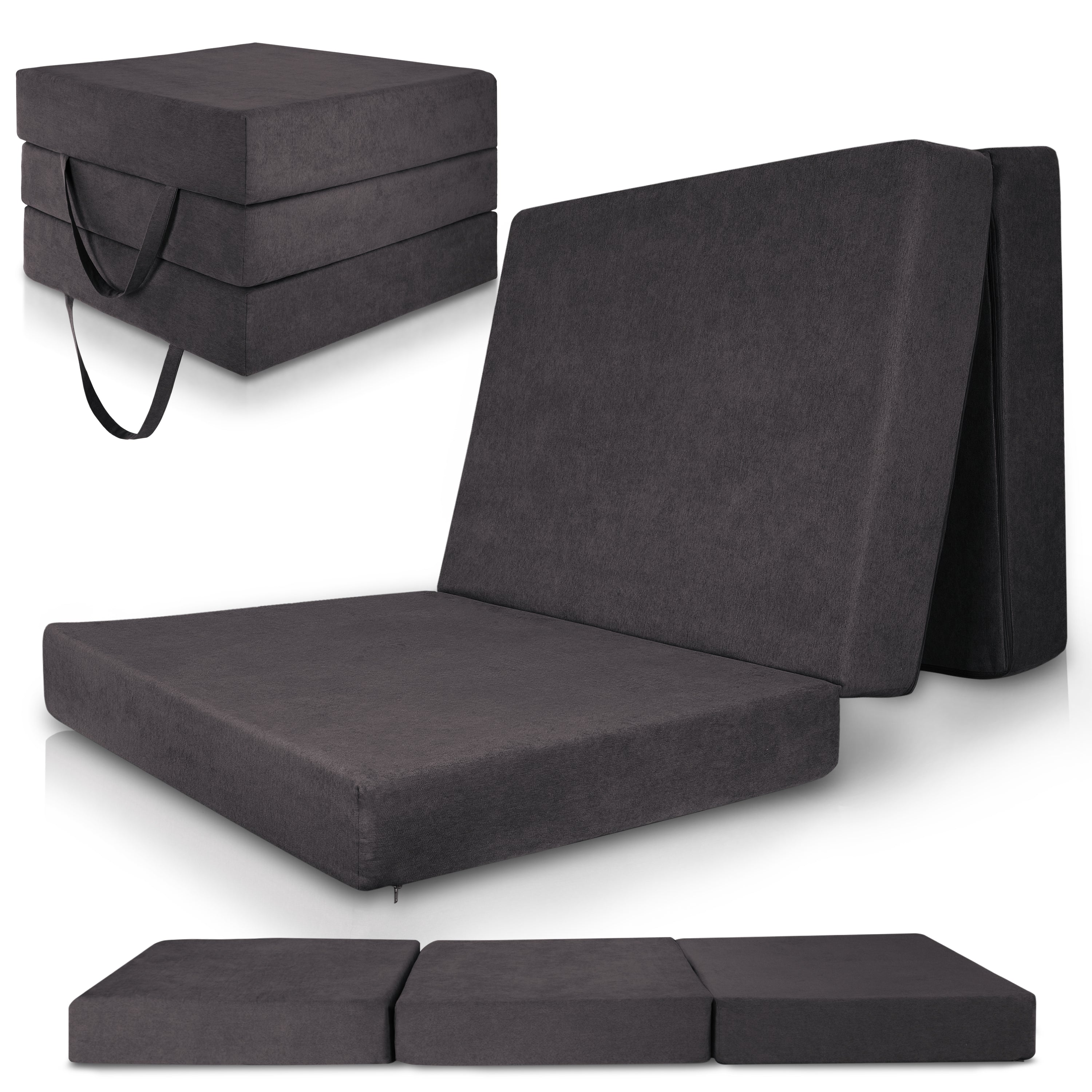 Beautissu Premium Klappmatratze inkl. Tragetasche div. Größen & Farben