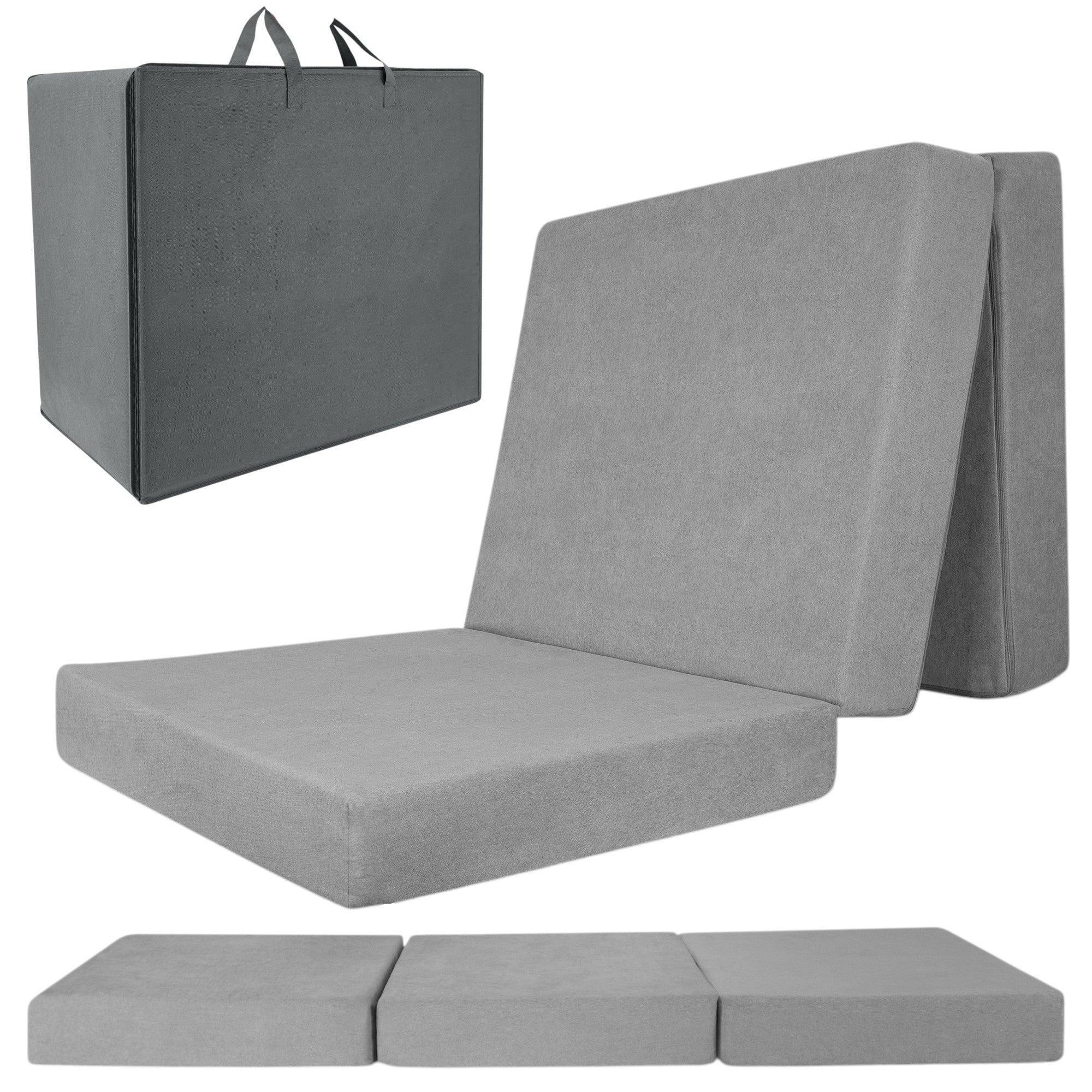 Beautissu Premium Klappmatratze inkl. Tragetasche & Husse div. Größen 