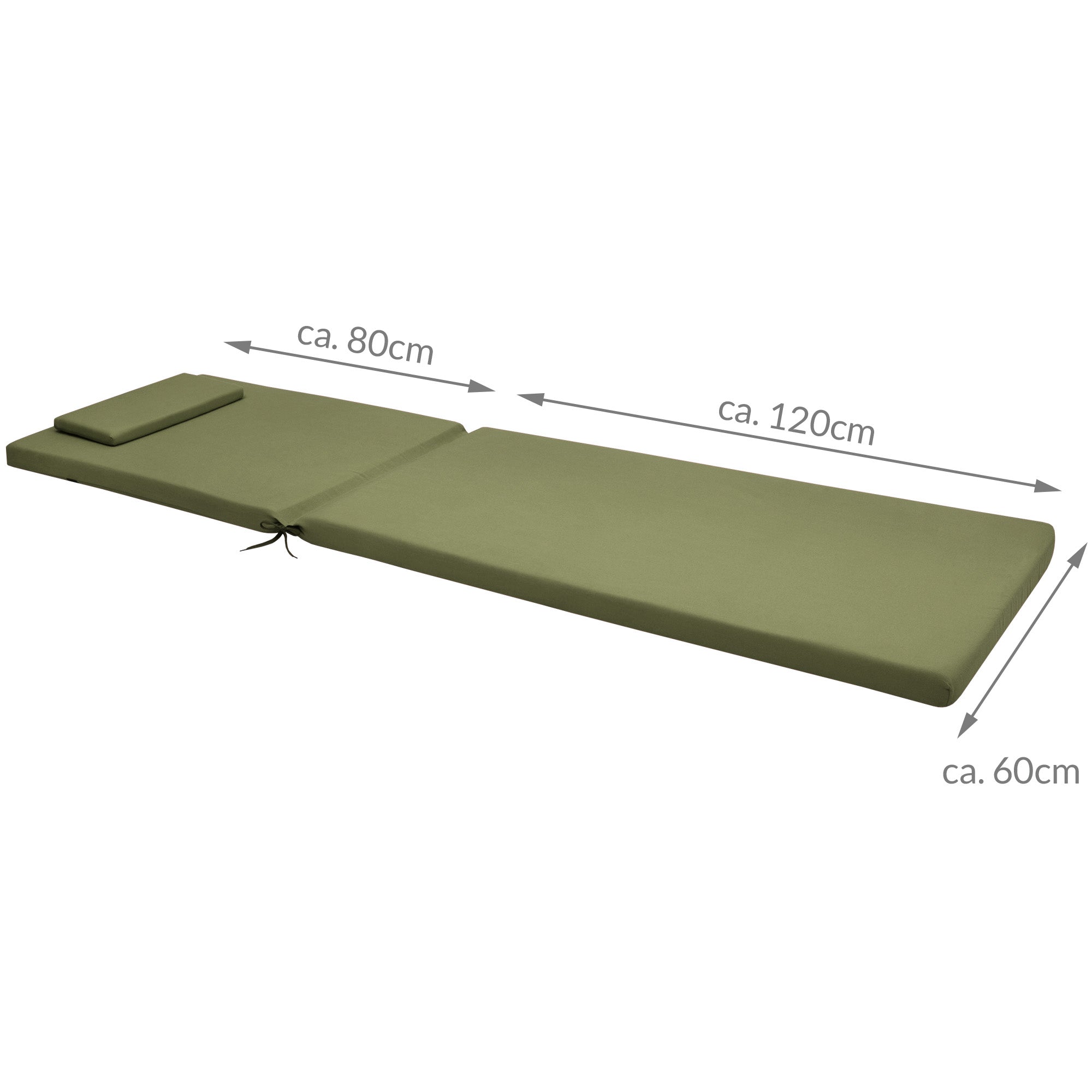 Beautissu Gartenliegenauflage Loft RL mit 5 cm Polsterung und UV-beständigem Polyesterbezug für komfortables Liegen im Außenbereich