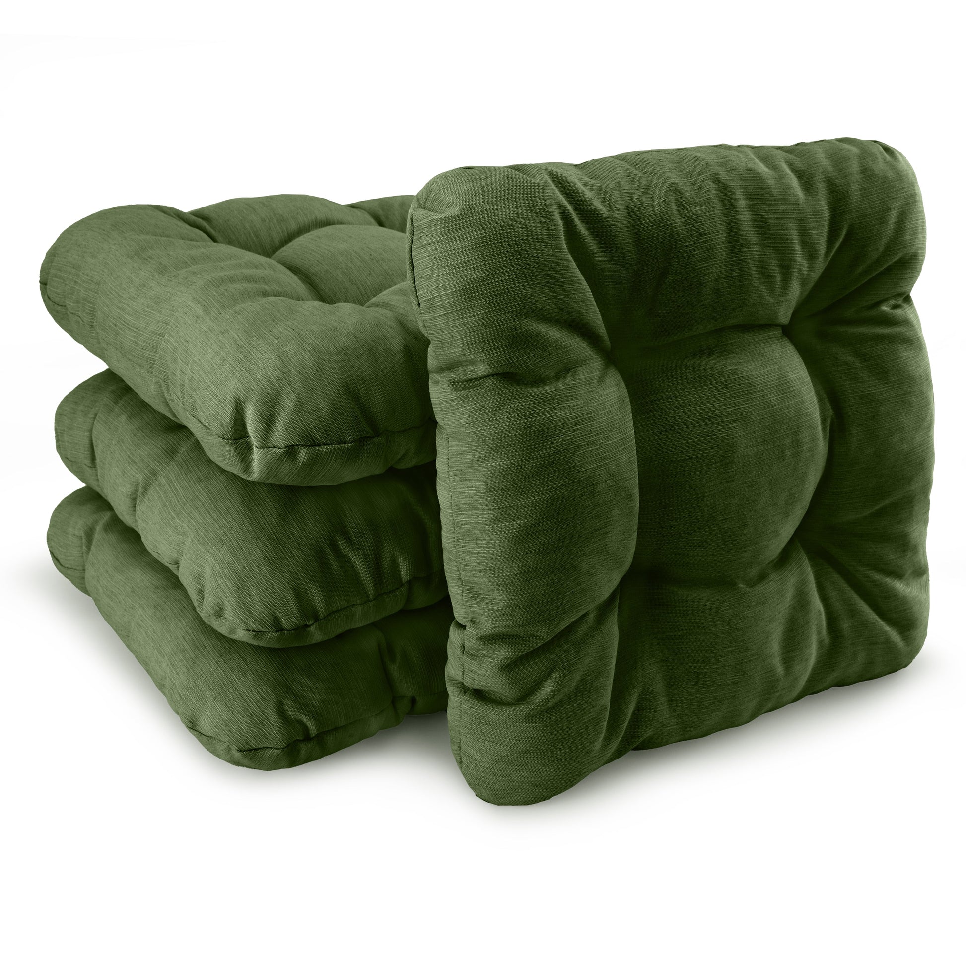 Beautissu Sitzkissen 40x40x8 cm Premium Stuhlkissen mit weicher Schaumstofffüllung und robustem Outdoor-Bezug