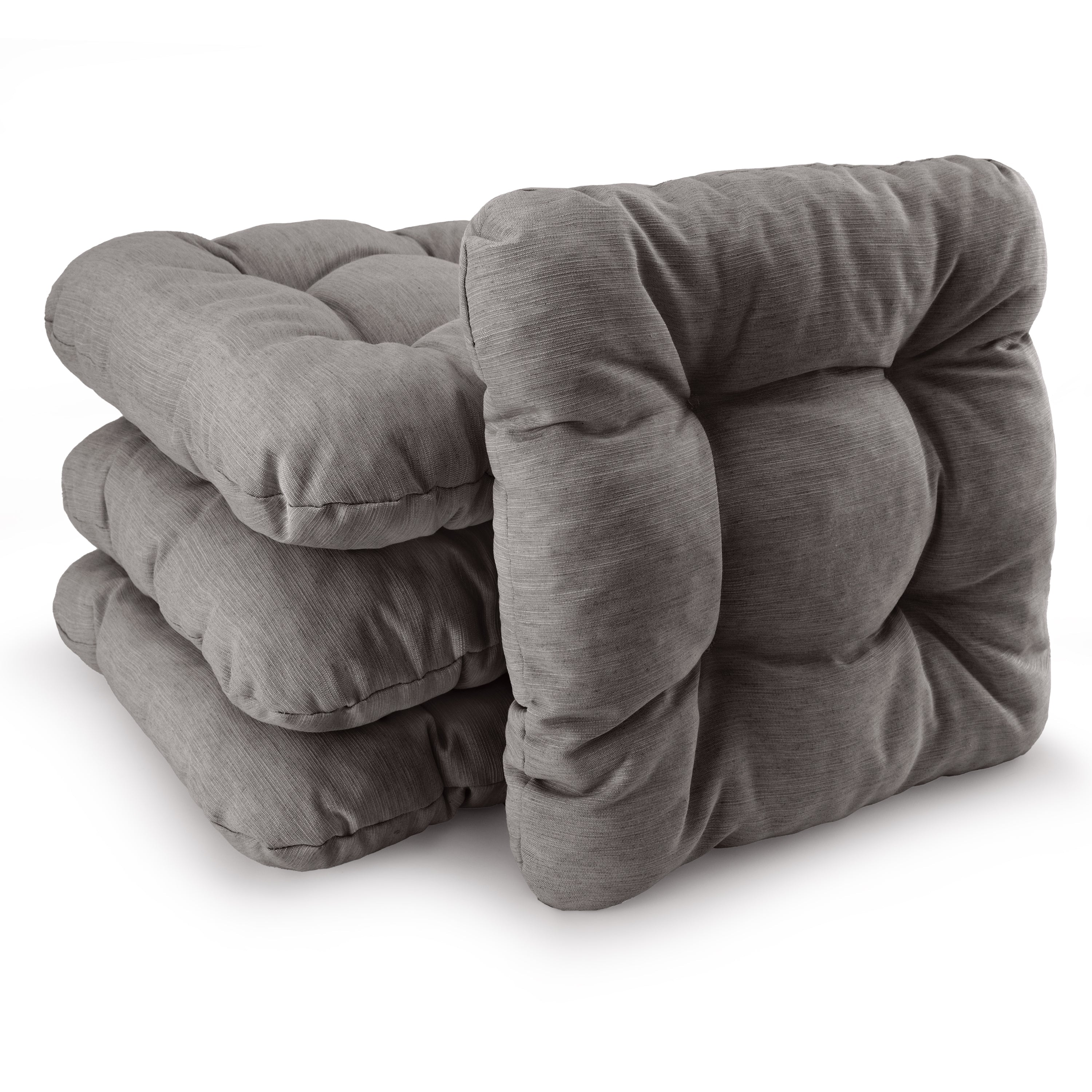 Beautissu Sitzkissen Premium 40x40x8 cm für Indoor und Outdoor mit weicher Schaumstofffüllung und robustem, pflegeleichtem Bezug