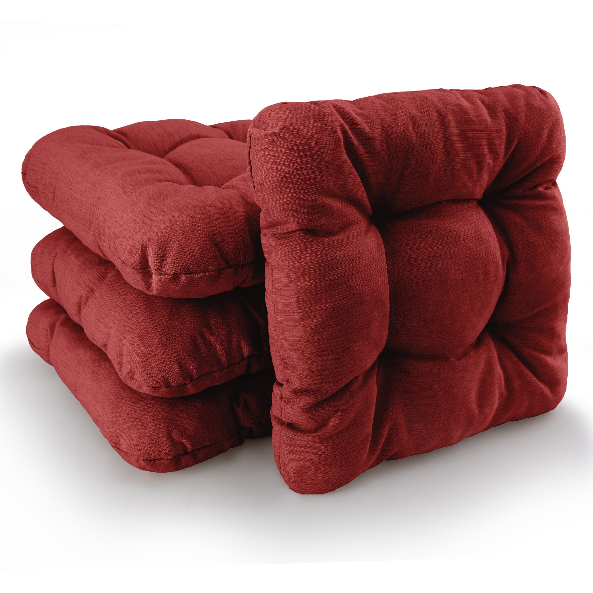 Beautissu Sitzkissen 40x40x8 cm mit weicher Schaumstofffüllung und robustem Bezug für Indoor und Outdoor.