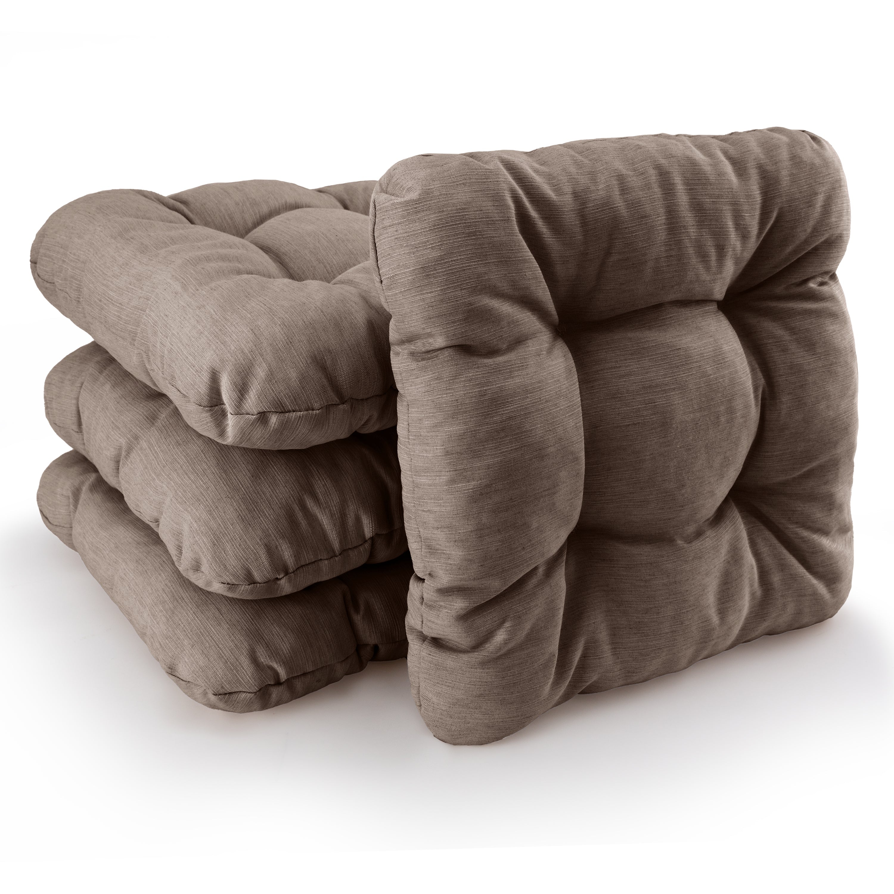 Beautissu Sitzkissen Premium 40x40x8 cm mit weicher Schaumstofffüllung für Indoor und Outdoor, robust und pflegeleicht